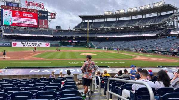 Nationals Park, section: 116, row: P, seat: 1
