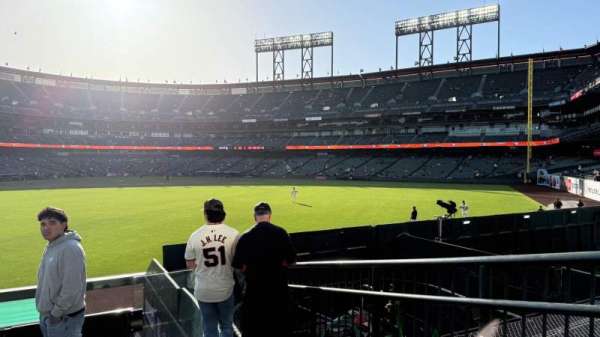 Oracle Park, section: 143, row: 10, seat: 2