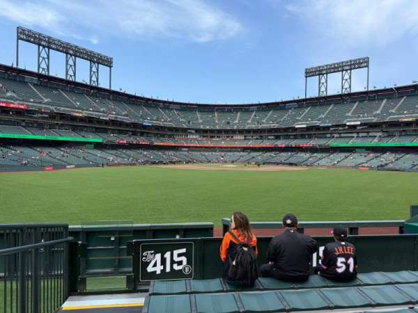 Oracle Park, section: 143, row: 10, seat: 21
