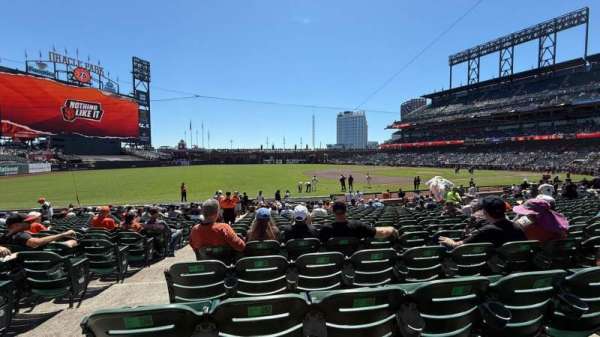 Oracle Park, section: 127, row: 19, seat: 15