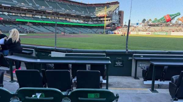 Oracle Park, section: 103, row: 3, seat: 1