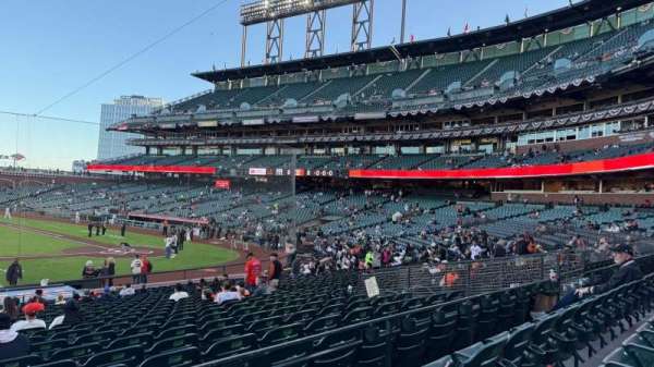 Oracle Park, section: 123, row: 25, seat: 3
