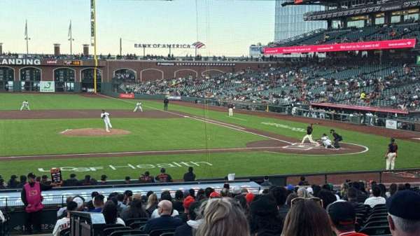 Oracle Park, section: 123, row: 25, seat: 3