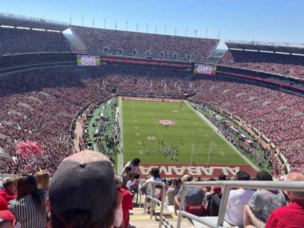 Bryant-Denny Stadium, section: NN-10, row: 22, seat: 1