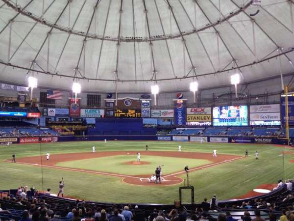 Tropicana Field, section: 101, row: FF, seat: 1