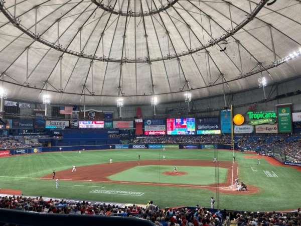 Tropicana Field, section: 107, row: PP, seat: 1