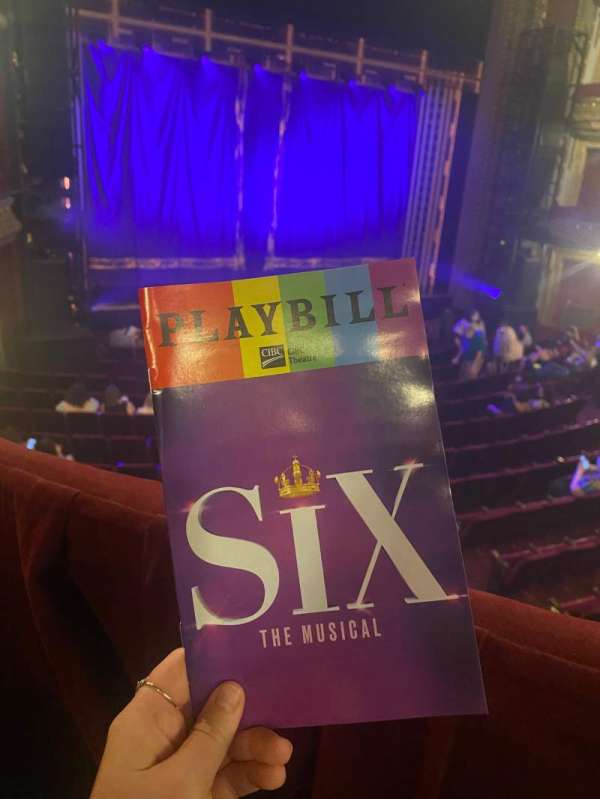 CIBC Theatre, section: Dress Circle L, row: A, seat: 3