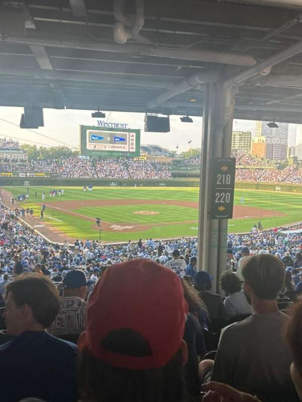 Wrigley Field, section: 218, row: 16, seat: 19