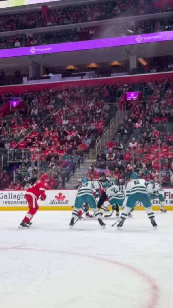 Little Caesars Arena, section: 118, row: 1, seat: 2