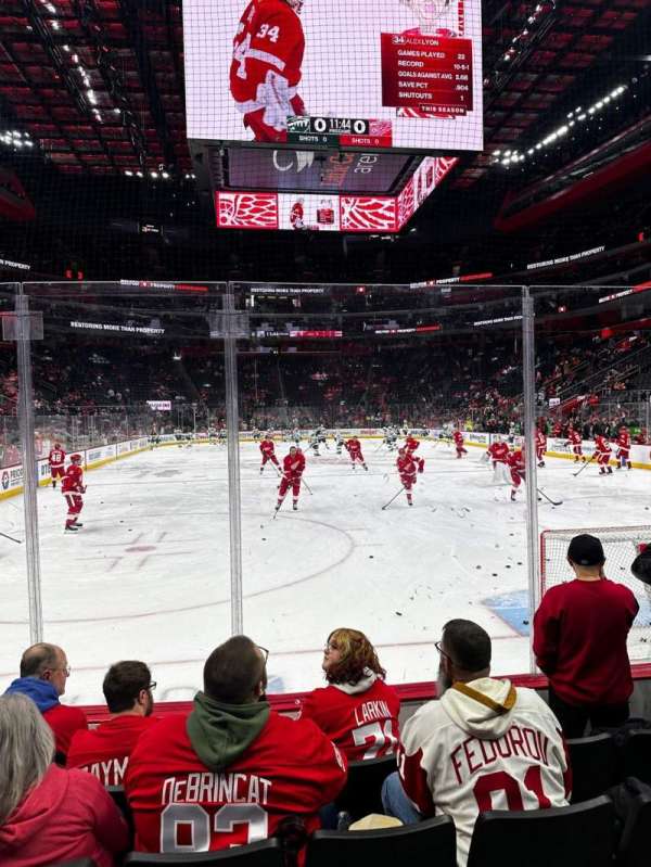 Little Caesars Arena, section: 103, row: 3, seat: 5