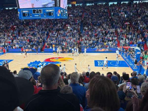 Allen Fieldhouse, section: 16, row: 9, seat: 14