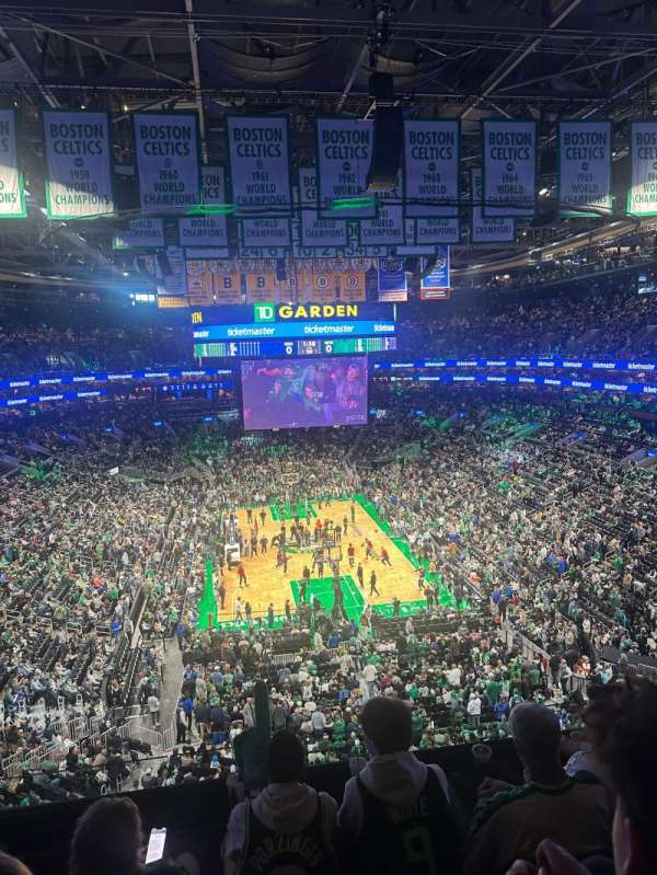 TD Garden, section: 309, row: 4, seat: 9