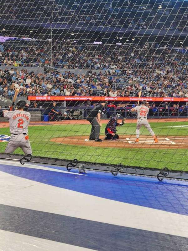 Rogers Centre, section: 18, row: 1, seat: 8