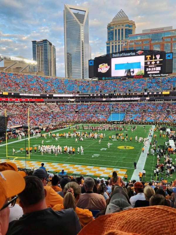 Bank of America Stadium, section: 255, row: 18, seat: 5