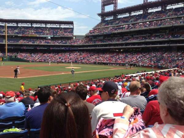 Citizens Bank Park, section: 134, row: 20, seat: 7