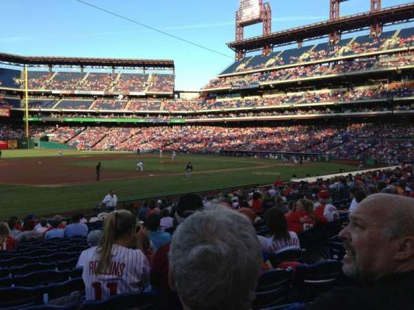 Citizens Bank Park, section: 134, row: 20, seat: 7