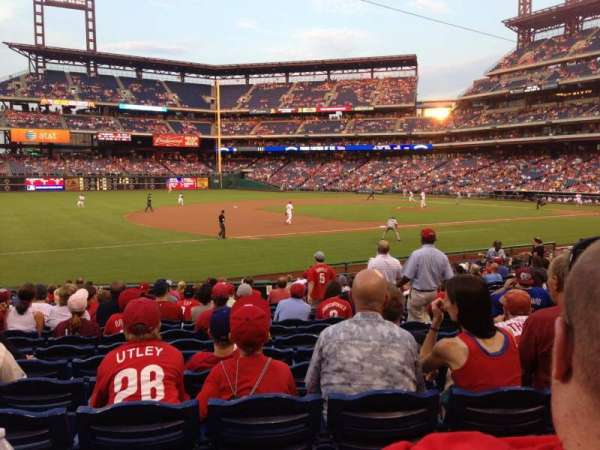 Citizens Bank Park, section: 134, row: 20, seat: 7