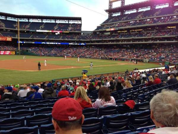 Citizens Bank Park, section: 134, row: 20, seat: 7