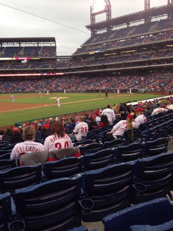 Citizens Bank Park, section: 134, row: 20, seat: 7