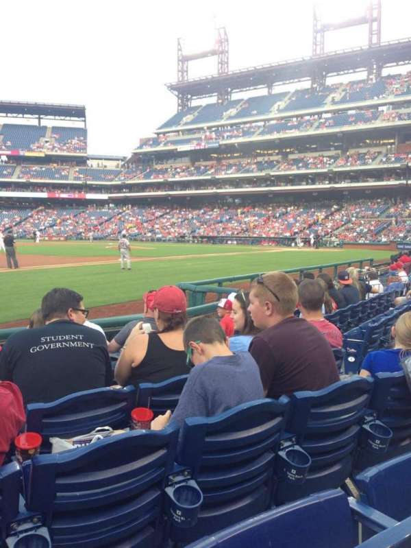 Citizens Bank Park, section: 134, row: 7, seat: 7