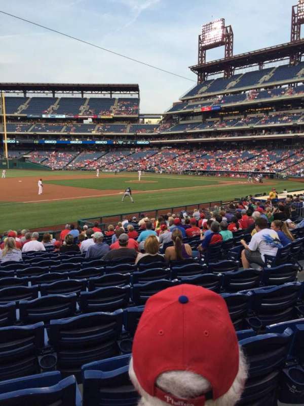 Citizens Bank Park, section: 134, row: 20, seat: 6