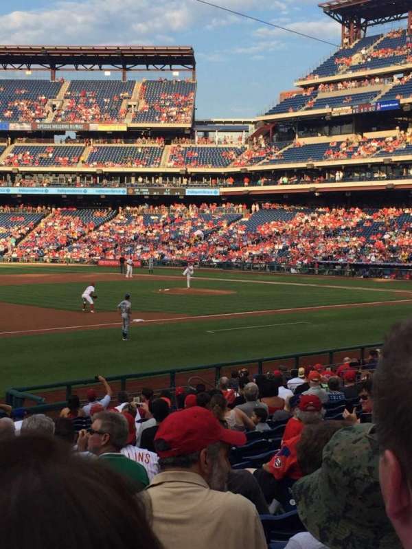 Citizens Bank Park, section: 134, row: 20, seat: 7