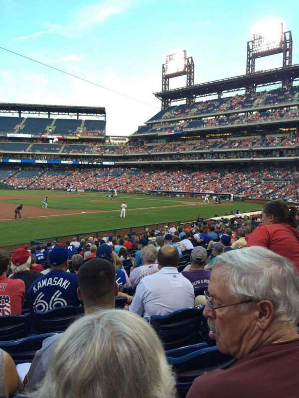 Citizens Bank Park, section: 134, row: 20, seat: 7