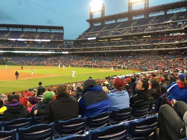 Citizens Bank Park, section: 134, row: 20, seat: 7