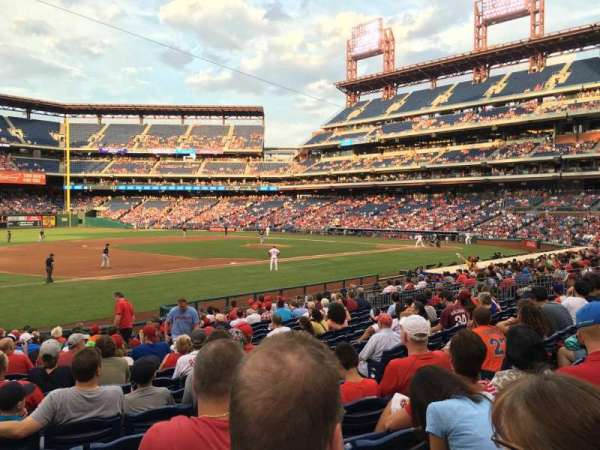 Citizens Bank Park, section: 134, row: 20, seat: 7