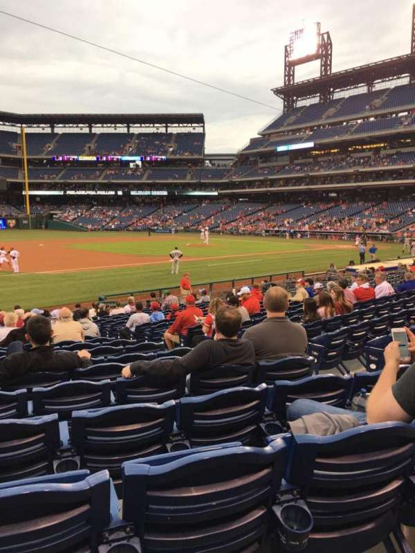 Citizens Bank Park, section: 134, row: 20, seat: 6