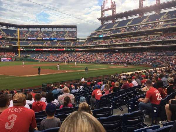 Citizens Bank Park, section: 134, row: 20, seat: 6