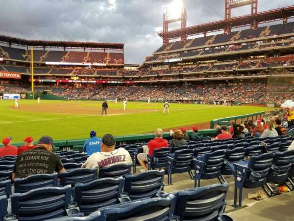 Citizens Bank Park, section: 135, row: 10, seat: 3