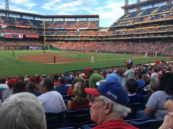 Citizens Bank Park, section: 134, row: 20, seat: 6