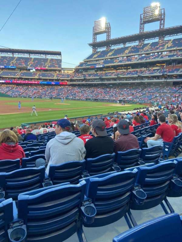 Citizens Bank Park, section: 134, row: 20, seat: 7
