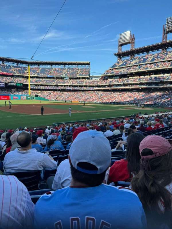 Citizens Bank Park, section: 134, row: 20, seat: 7