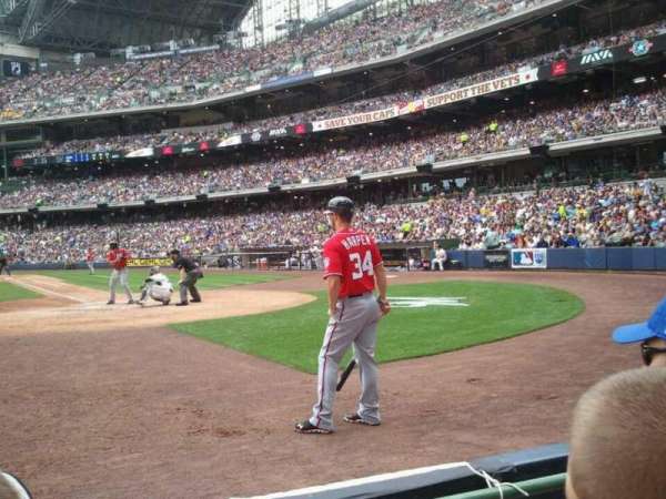 American Family Field, section: 120, row: 2, seat: 8