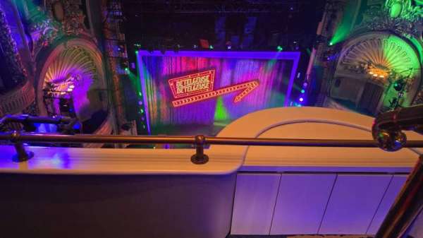 Palace Theatre, Broadway, section: Balcony L, row: B, seat: 1