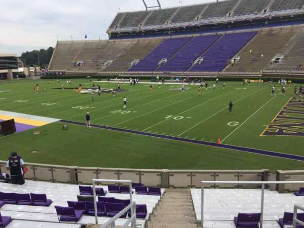 Dowdy-Ficklen Stadium, section: 2, row: S, seat: 10