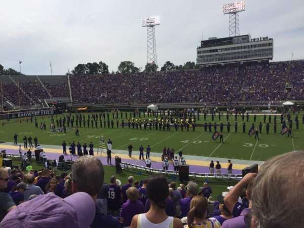 Dowdy-Ficklen Stadium, section: 16, row: Q, seat: 1