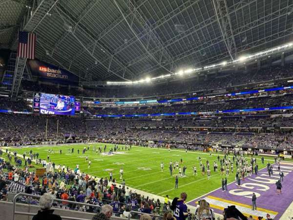 U.S. Bank Stadium, section: 103, row: 18, seat: 21