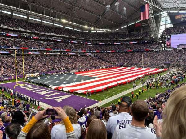 U.S. Bank Stadium, section: 136, row: 23, seat: 33