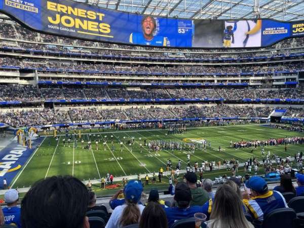 SoFi Stadium, section: C216, row: 6, seat: 9