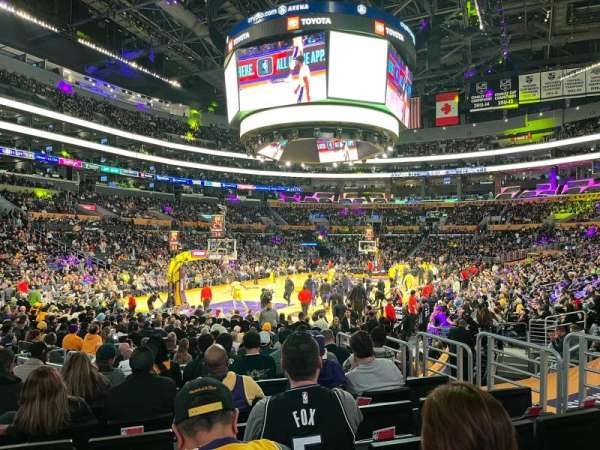 Crypto.com Arena, section: 105, row: 11, seat: 8