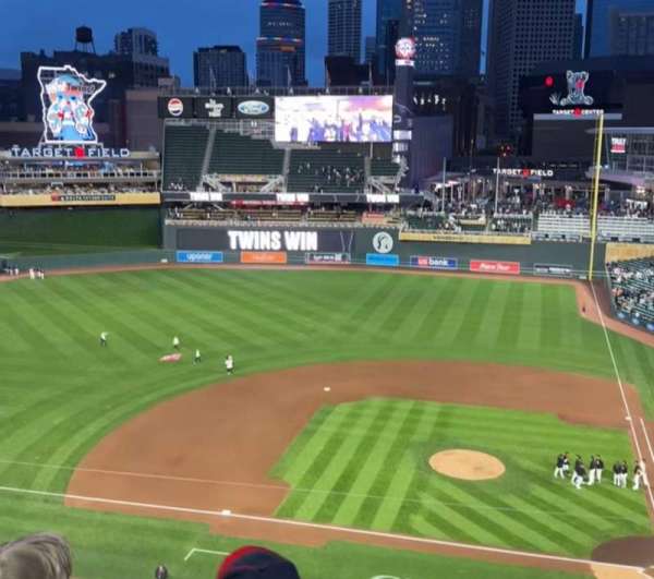 Target Field, section: 220, row: 3, seat: 1