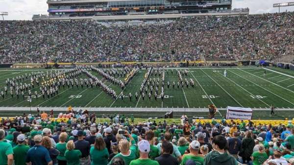 Notre Dame Stadium, section: 9, row: 44, seat: 3