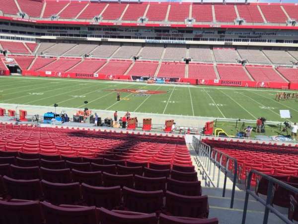 Raymond James Stadium, section: 111, row: Cc, seat: 23
