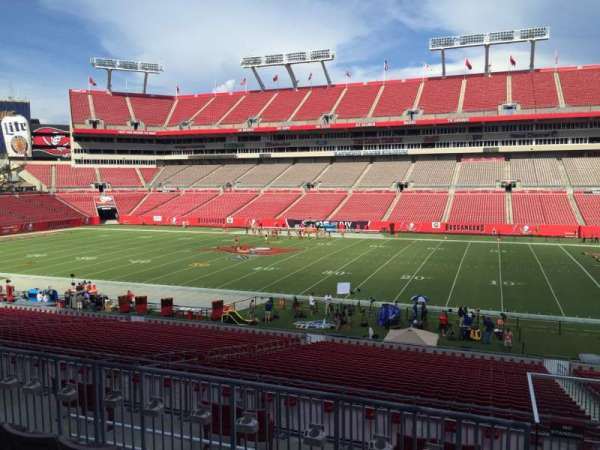 Raymond James Stadium, section: 213, row: E, seat: 18