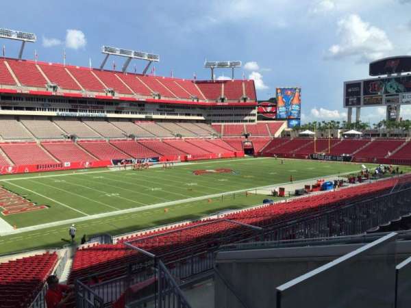Raymond James Stadium, section: 205, row: E, seat: 18