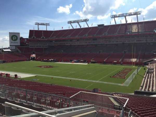 Raymond James Stadium, section: 240, row: F, seat: 22