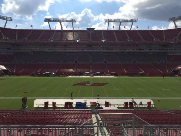 Raymond James Stadium, section: 235, row: F, seat: 23